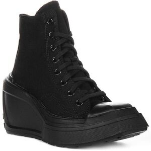 Converse Black High-Top Wedge Sneakers